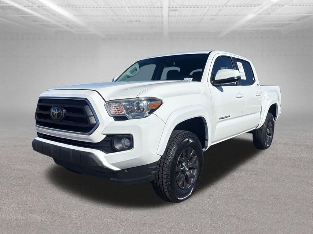 2022 Toyota Tacoma SR5 V6 in White — front three-quarter view