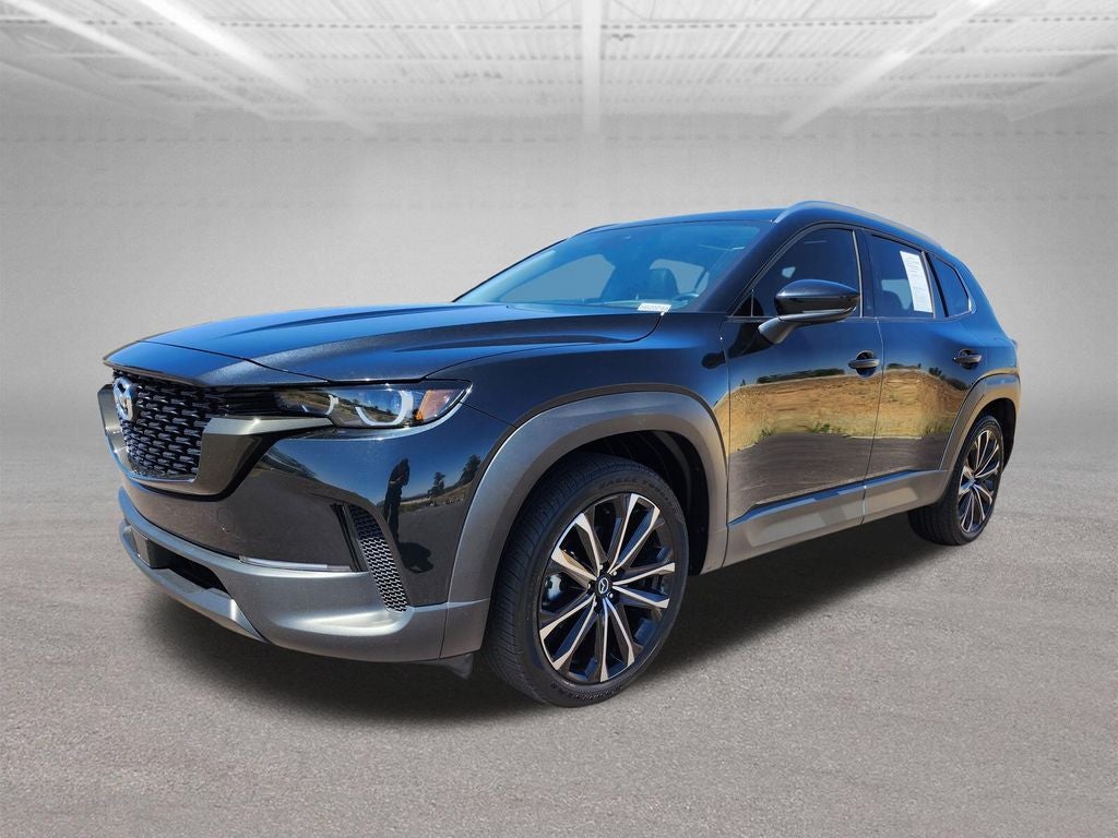 2024 Mazda Mazda CX-50 2.5 S Premium Plus Package in Jet Black Mica — front three-quarter view