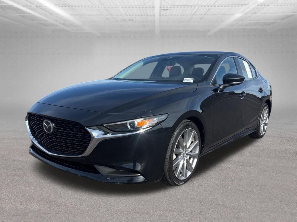 2021 Mazda Mazda3 Select in Jet Black Mica — front three-quarter view