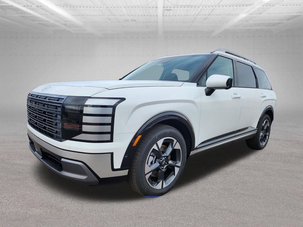 2026 Hyundai PALISADE Limited in Creamy White Pearl — front three-quarter view