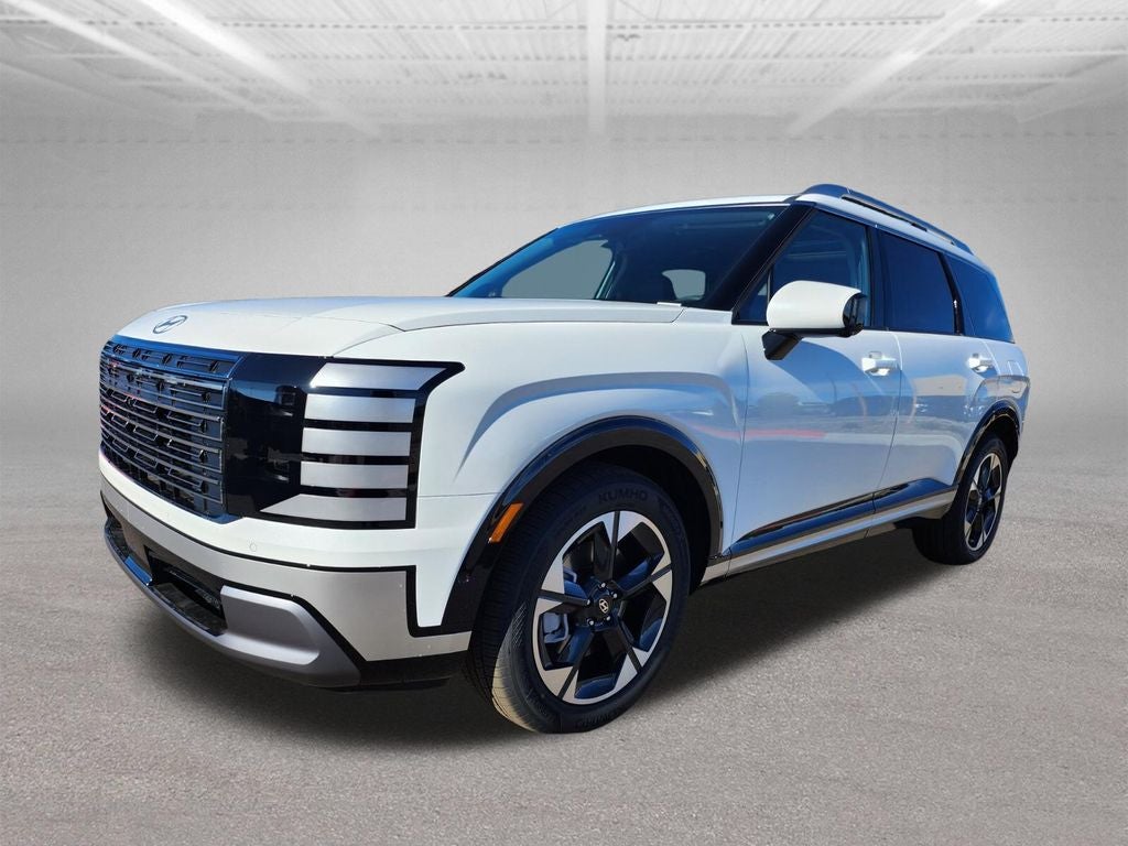2026 Hyundai PALISADE Limited in Creamy White Pearl — front three-quarter view